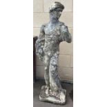 Limestone statue of David, 135cm high & 50cm wide