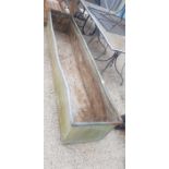 Large galvanized trough