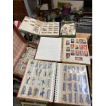 Collection of albums and loose cigarette cards