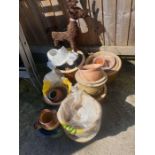 Collection of plant pots