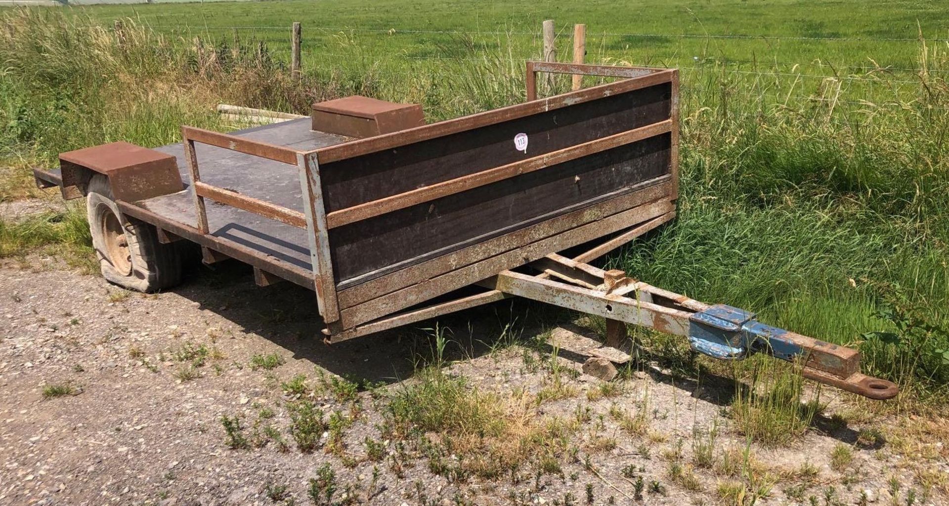 Single Axle Fencing Trailer