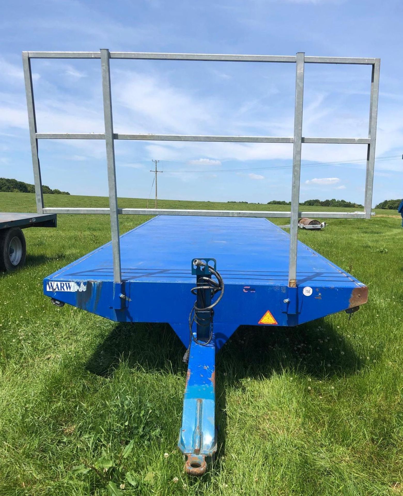 Warwick 25ft Twin Axle Bale Trailer c/w Super Singles, Lights, Sprung Axle & Hydraulic Brakes (