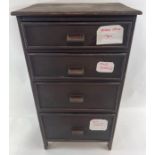 A 1930's chest of drawers, each drawer having ba