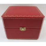 A hard case Cartier watch box