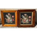 Two Victorian needlepoint and beadwork pictures, e