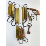 A collection of Victorian and later corkscrews, we