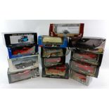 A collection of large model cars to include Burago