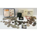 A collection of largely British coinage, imperial