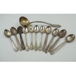 A set of six silver teaspoons, Sheffield, 1945, Fr