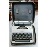 Olympia Monica typewriter in case