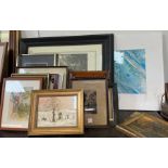 Collection of framed pictures/prints