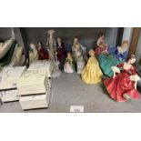Ceramics figures to include Royal Doulton Stephani