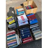 Large quantity of books on steam and railway