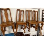 4 Mexican pine dining chairs