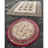 Large Afghan style patterned rug, 368cm x 276cm al