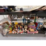 Collection of vintage and modern childrens toys in