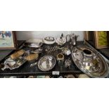 Various items of silver plate