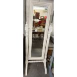 Painted wooden cheval mirror