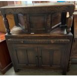 Old Charm style oak court cupboard