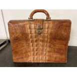 Vintage Cheney crocodile skin handbag