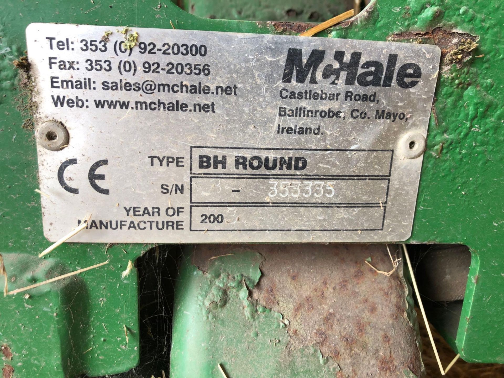 McHale Bale Squeeze & Spike (Hydraulic) (2003)(SN 353 335) - Image 2 of 3