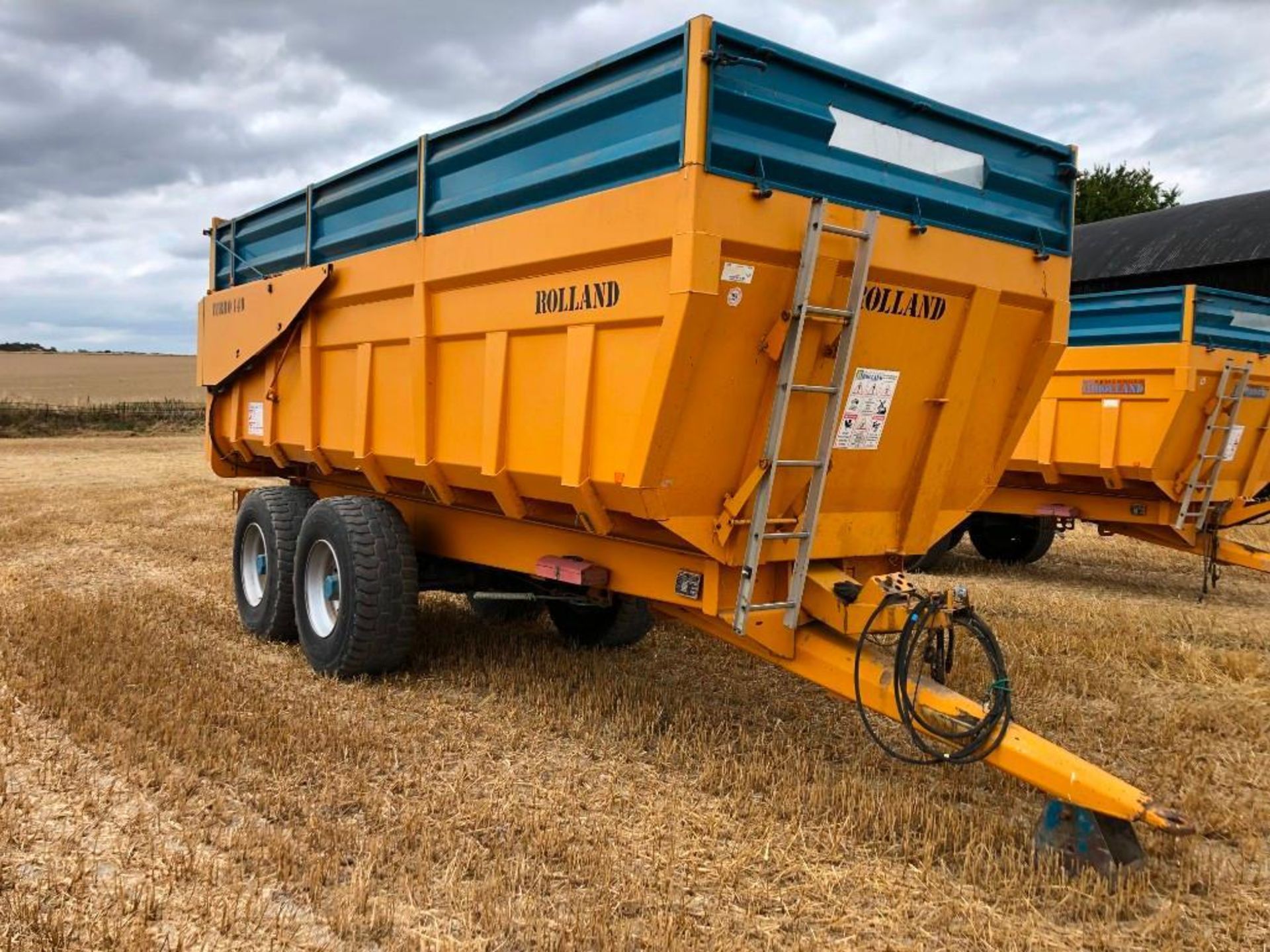 Rolland DM013 Twin Axle Turbo 140 Grain Trailer c/w Sprung Draw Bar & Axle, Hydraulic Tail Gate (SN: - Image 2 of 7