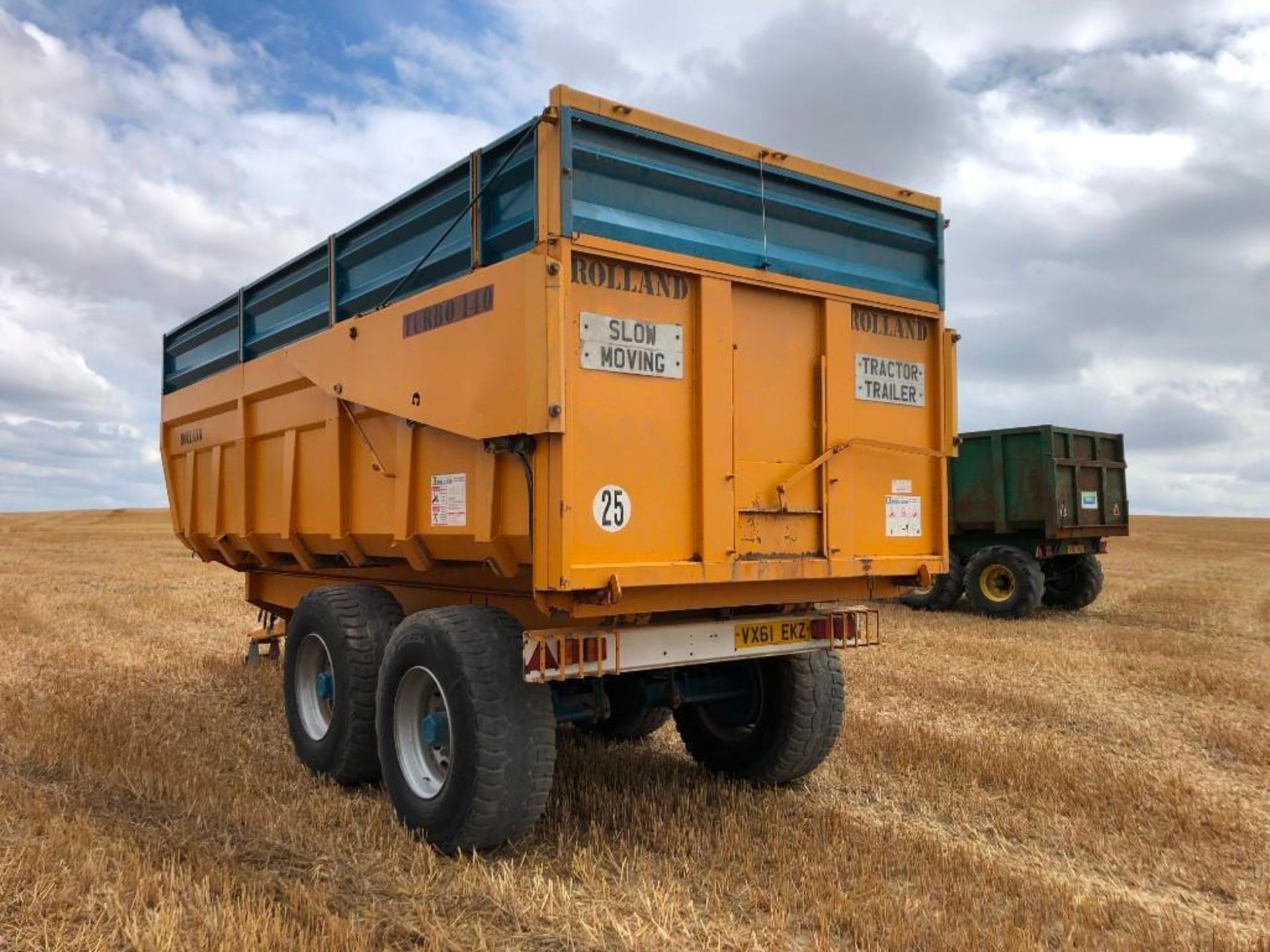 Rolland DM013 Twin Axle Turbo 140 Grain Trailer c/w Sprung Draw Bar & Axle, Hydraulic Tail Gate (SN: - Bild 5 aus 7