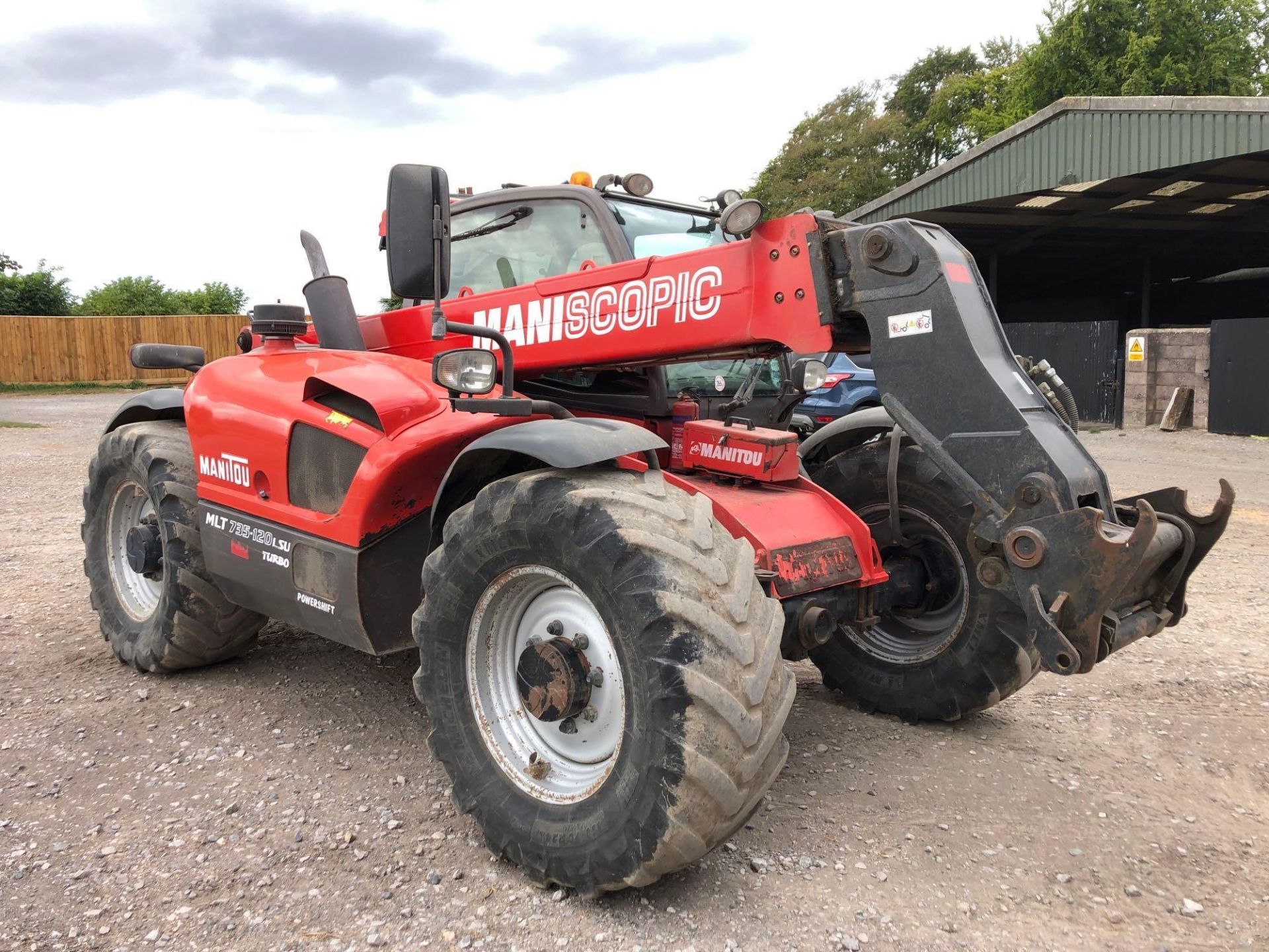 Manitou 735-120LSU Turbo c/w PUH, Power Shift, CRC. Reg: WJ12 DWM (2012). 4,548 hours. Tyres 5% - Image 3 of 8