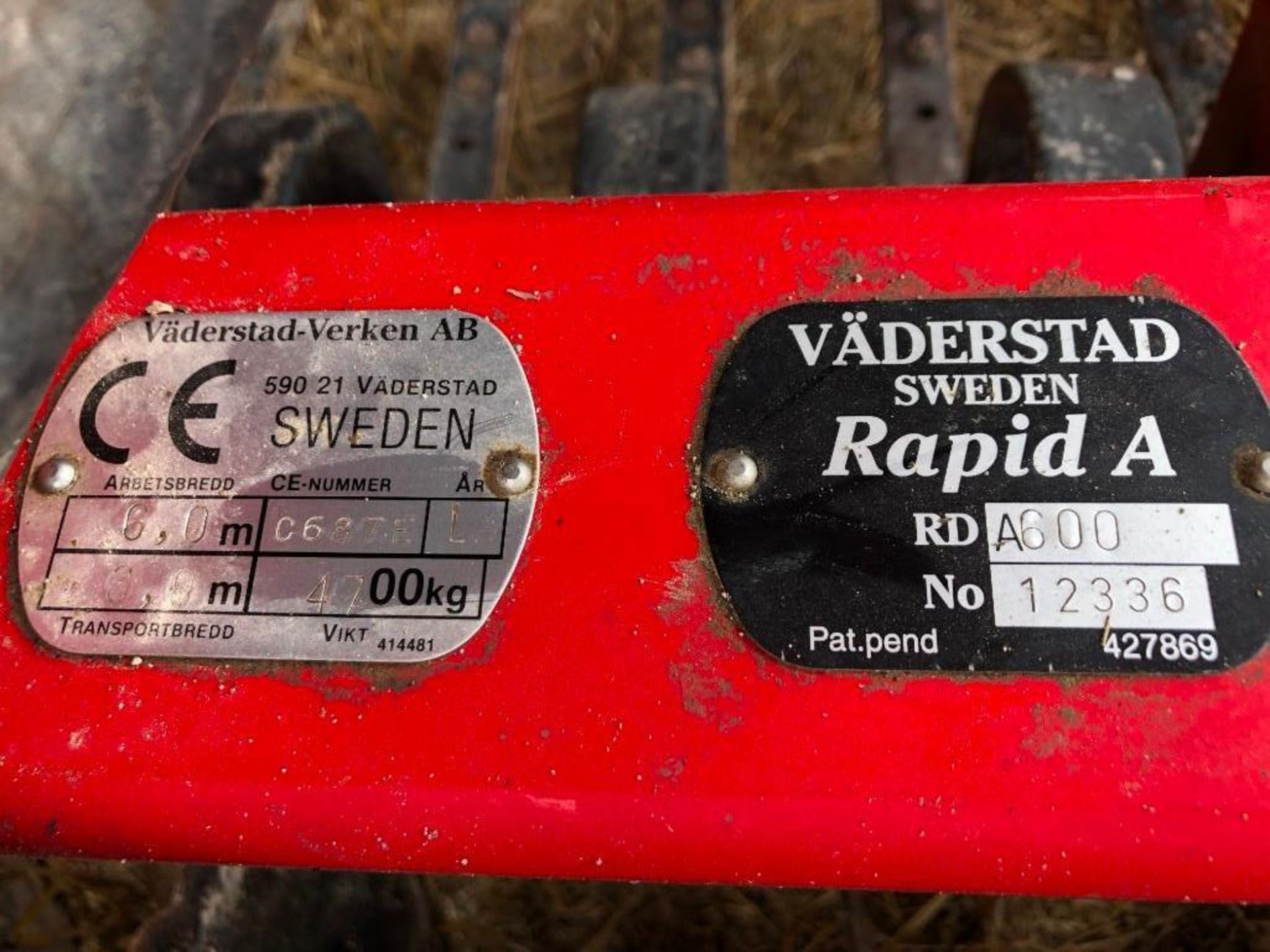 Vaderstad Rapid 6m Drill (Yr L) - Image 5 of 5