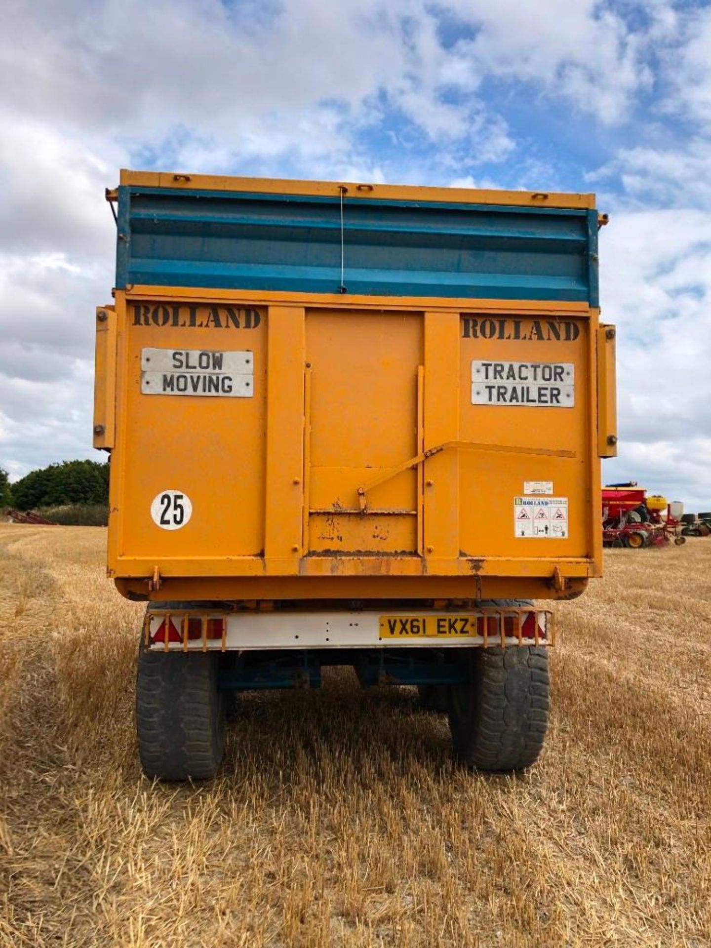 Rolland DM013 Twin Axle Turbo 140 Grain Trailer c/w Sprung Draw Bar & Axle, Hydraulic Tail Gate (SN: - Image 4 of 7