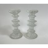 A pair of mid century four band Festivo candlestic