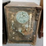 An early 20th century iron "Milners Safe", with ke