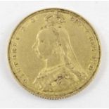 An 1887 Queen Victoria full sovereign