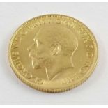 A George V 1918 full sovereign