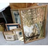 Framed paintings and prints