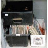 Collection of records & a record case