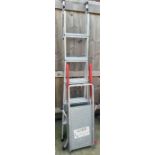 Aluminium step ladder & an aluminium workmate/ladd