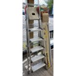 Hailo step ladder & a box of carpet grippers