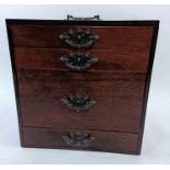 A 20th century mahogany Isabel top cabinet, with f
