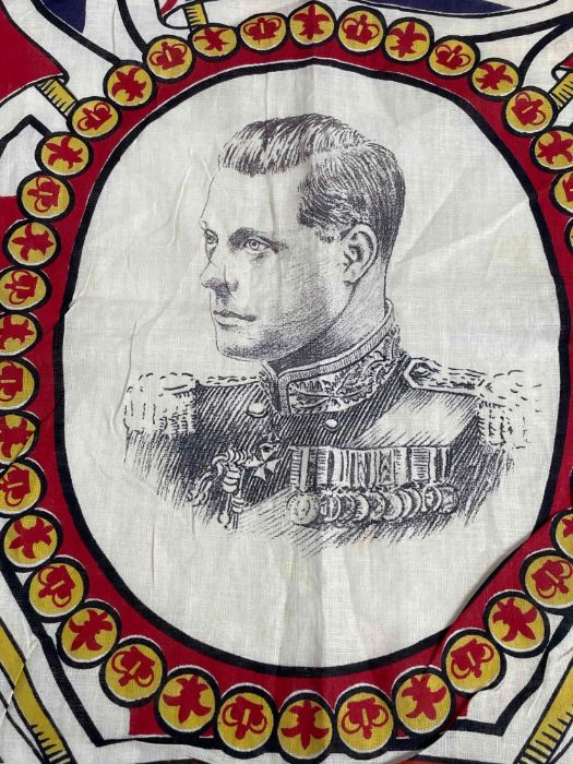 An Edward VIII souvenir flag, with a portrait to t - Image 4 of 6