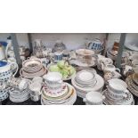 Mid century ceramics to include Midwinter, Broadhu