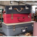 Collection of vintage suitcases