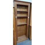 Modern pine bookcase