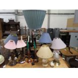 Collection of desk lamps