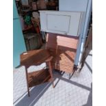 Mid century style bureau on hairpin legs along wit