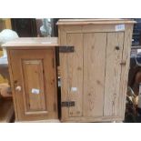 Pine pot cupboard along with a 20th century pine c