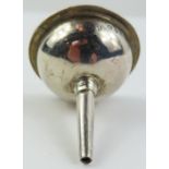 A Victorian silver scent bottle funnel, Riley & St