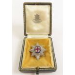 A ruby, diamond and enamel Coldstream Guards sweet