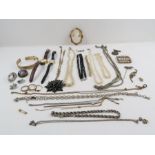 A quantity of assorted jewellery with two fashion