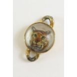 A reverse intaglio of a tiger, removed from a brac